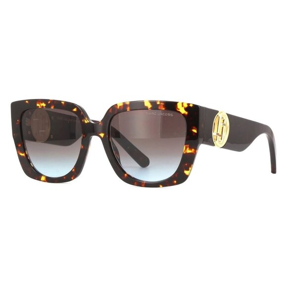 New MARC JACOBS Havana Square Marc 687/S 08698 Sunglasses Women - Picture 1 of 4